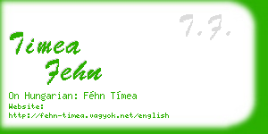timea fehn business card